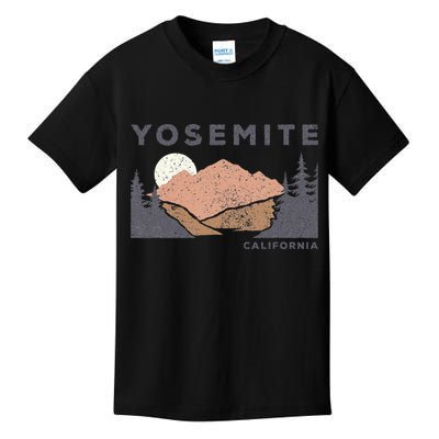 Retro Yosemite California Established 1890 National Park Kids T-Shirt