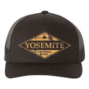 Retro Yosemite California Established 1890 National Park Yupoong Adult 5-Panel Trucker Hat