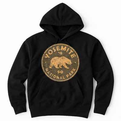 Retro Yosemite California Established 1890 National Park Hoodie