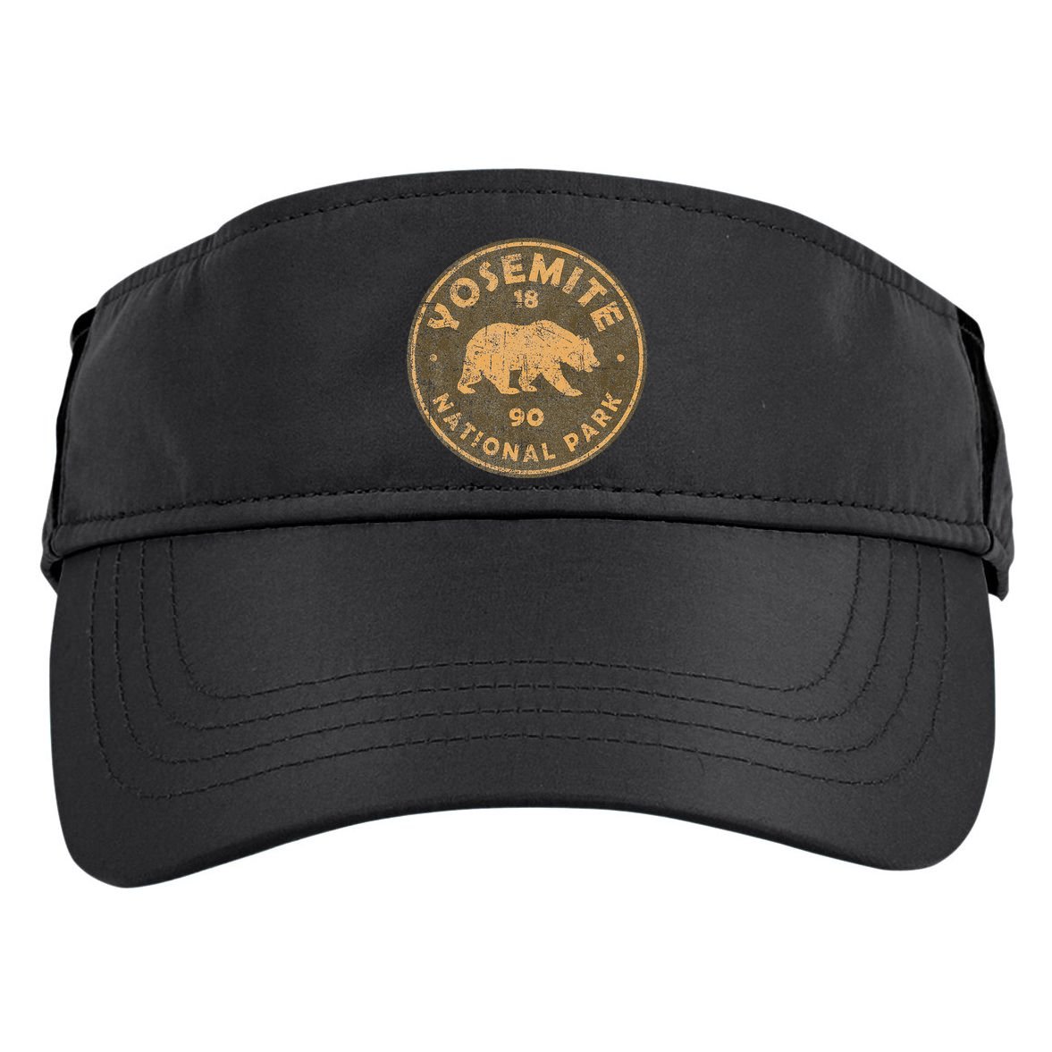 Retro Yosemite California Established 1890 National Park Adult Drive Performance Visor