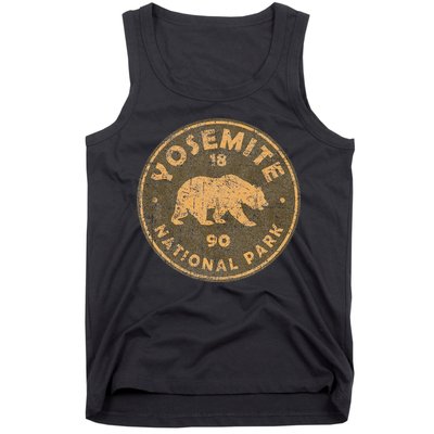 Retro Yosemite California Established 1890 National Park Tank Top