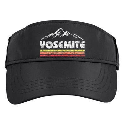 Retro Yosemite California Vintage National Park Souvenir Adult Drive Performance Visor