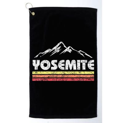 Retro Yosemite California Vintage National Park Souvenir Golf Towel