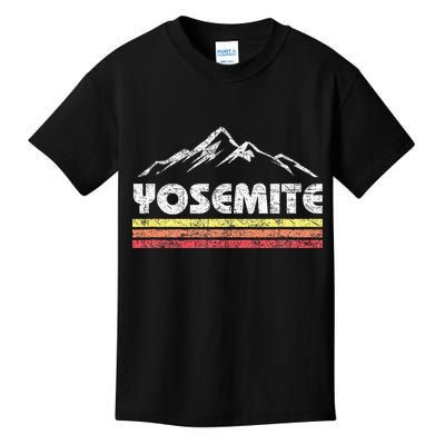 Retro Yosemite California Vintage National Park Souvenir Kids T-Shirt