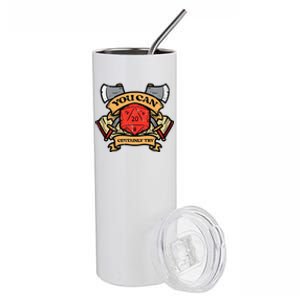 Rpg You Can Certainly Try Funny Gamer Stainless Steel Tumbler