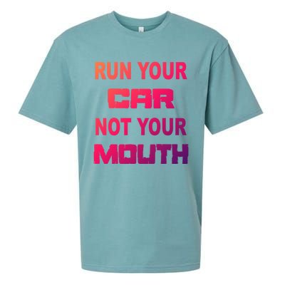 Run Your Car Not Your Mouth Gift Street Outlaws Racing Sueded Cloud Jersey T-Shirt