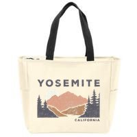Retro Yosemite California Established 1890 National Park Zip Tote Bag