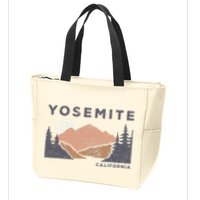 Retro Yosemite California Established 1890 National Park Zip Tote Bag