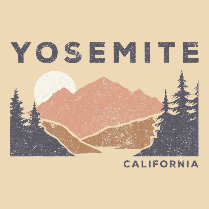 Retro Yosemite California Established 1890 National Park Zip Tote Bag
