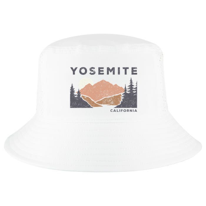 Retro Yosemite California Established 1890 National Park Cool Comfort Performance Bucket Hat
