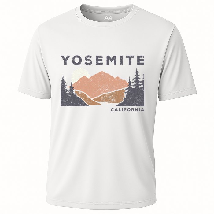 Retro Yosemite California Established 1890 National Park Cooling Performance Crew T-Shirt