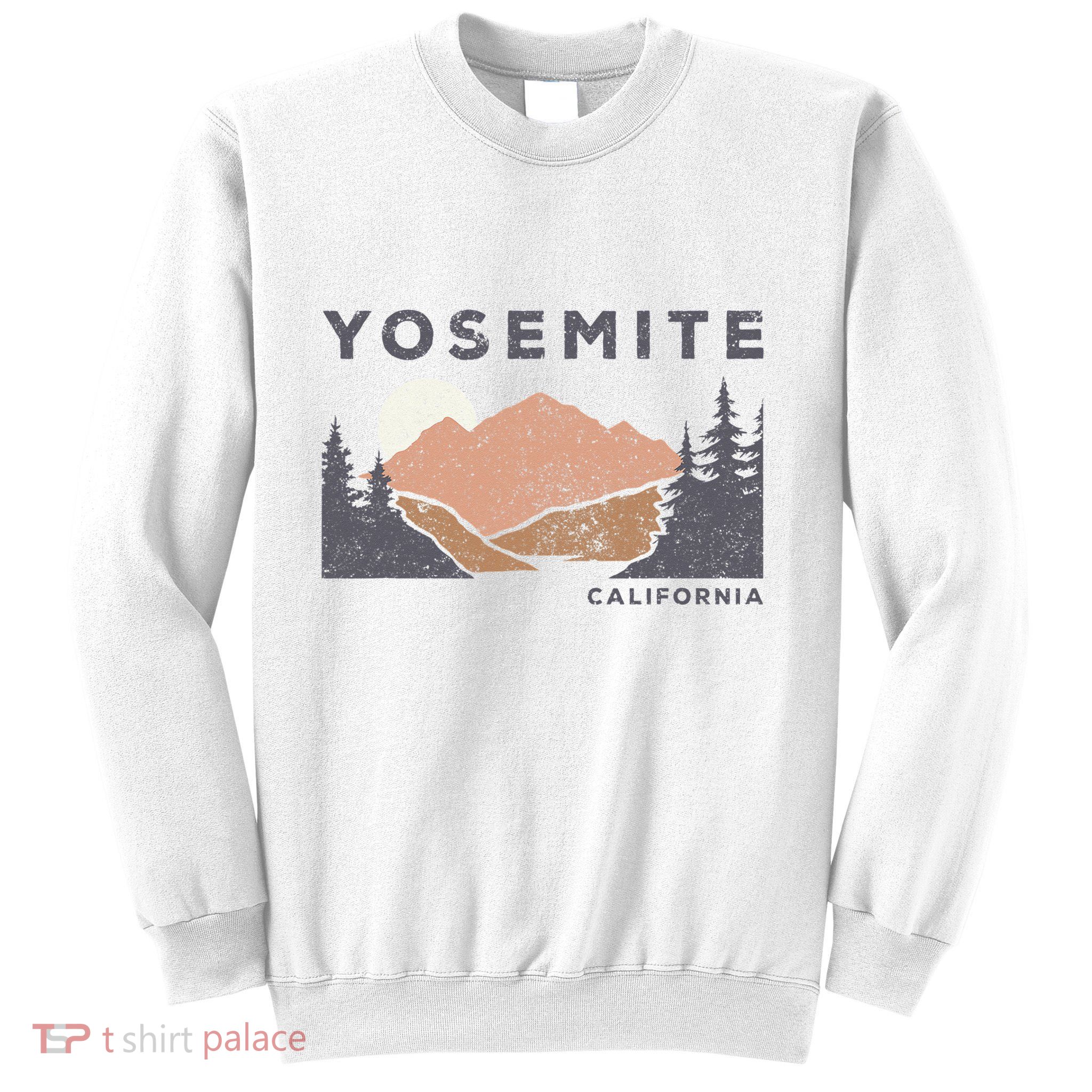 Retro Yosemite California Established 1890 National Park Sweatshirt
