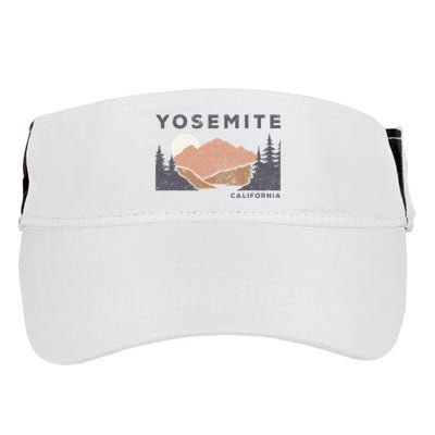 Retro Yosemite California Established 1890 National Park Adult Drive Performance Visor