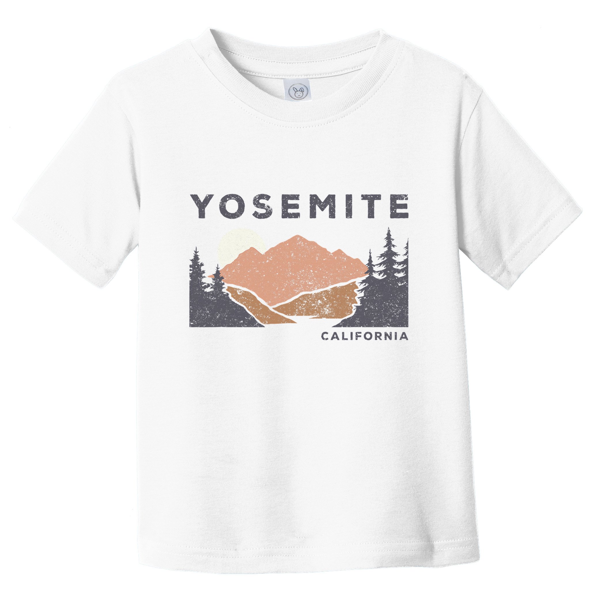 Retro Yosemite California Established 1890 National Park Toddler T-Shirt