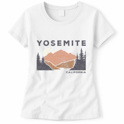 Retro Yosemite California Established 1890 National Park Womens T-Shirt