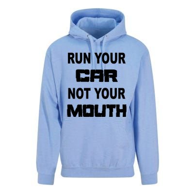 Run Your Car Not Your Mouth Gift Street Outlaws Racing Unisex Surf Hoodie