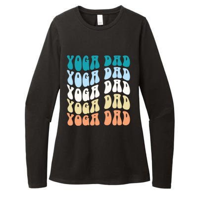 Retro Yoga Dad FatherS Day Retro Groovy Daddy Yoga Gift Womens CVC Long Sleeve Shirt