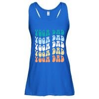 Retro Yoga Dad FatherS Day Retro Groovy Daddy Yoga Gift Ladies Essential Flowy Tank