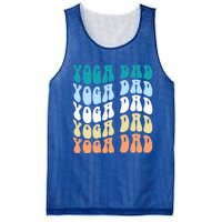 Retro Yoga Dad FatherS Day Retro Groovy Daddy Yoga Gift Mesh Reversible Basketball Jersey Tank