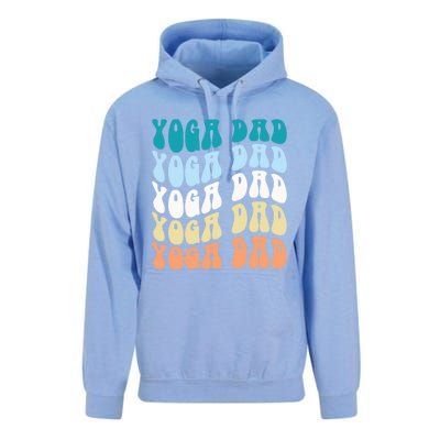 Retro Yoga Dad FatherS Day Retro Groovy Daddy Yoga Gift Unisex Surf Hoodie