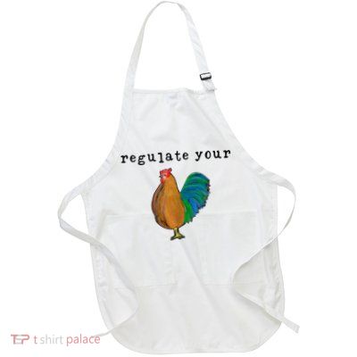 Regulate Your Dick Pro Choice Feminist Women's Rights Full-Length Apron With Pockets