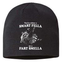 Raccoon YouRe Either A Smart Fella Or A Fart Smella Sustainable Beanie