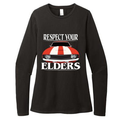 Respect Your Elders Classic Car Womens CVC Long Sleeve Shirt