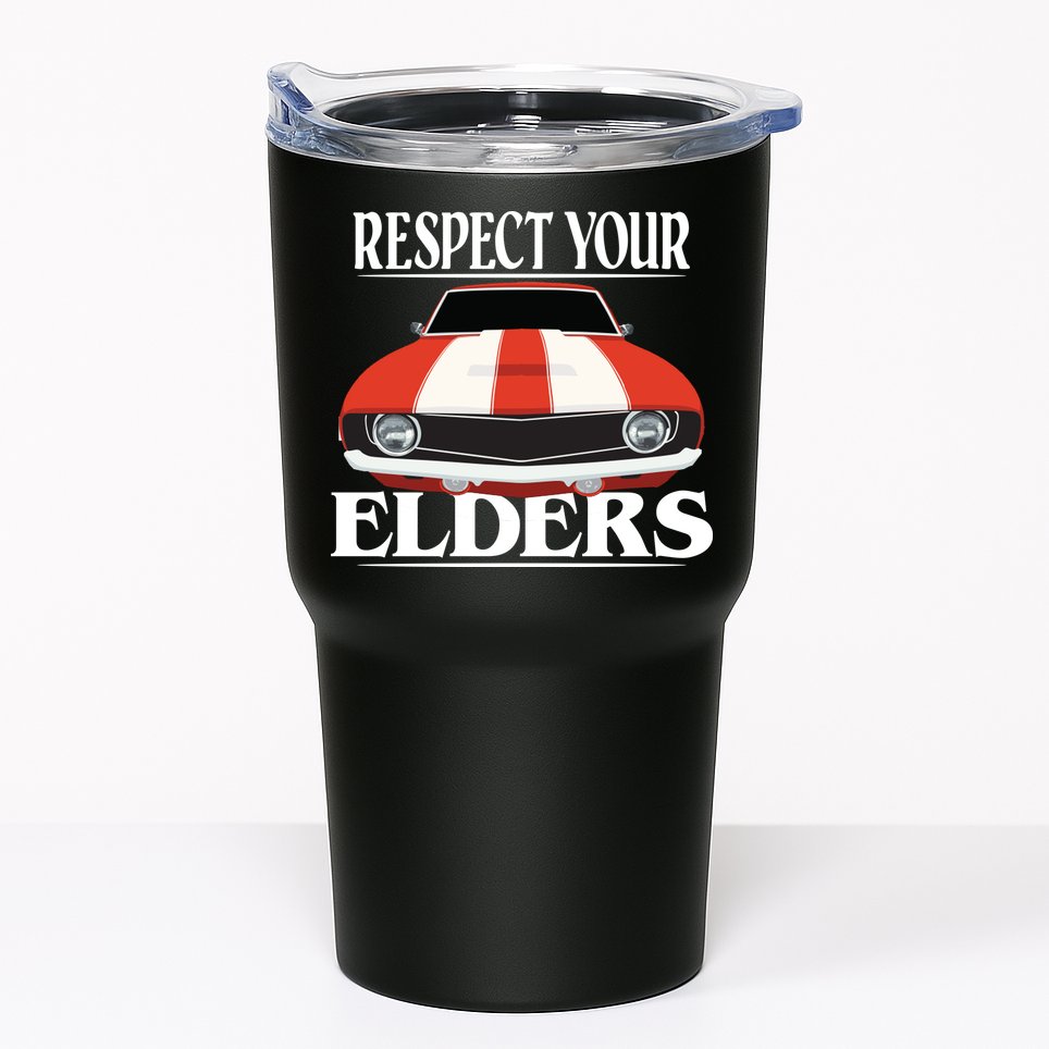Respect Your Elders Classic Car Tumbler