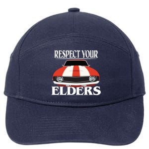 Respect Your Elders Classic Car 7-Panel Snapback Hat