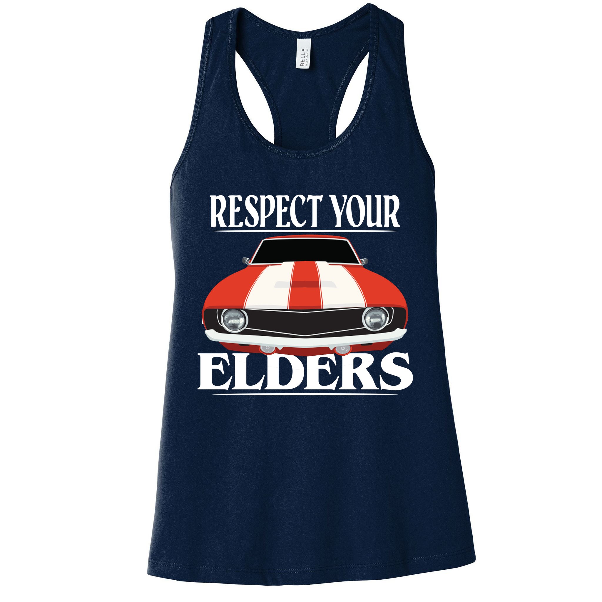 Respect Your Elders Classic Car Womens Tank Top
