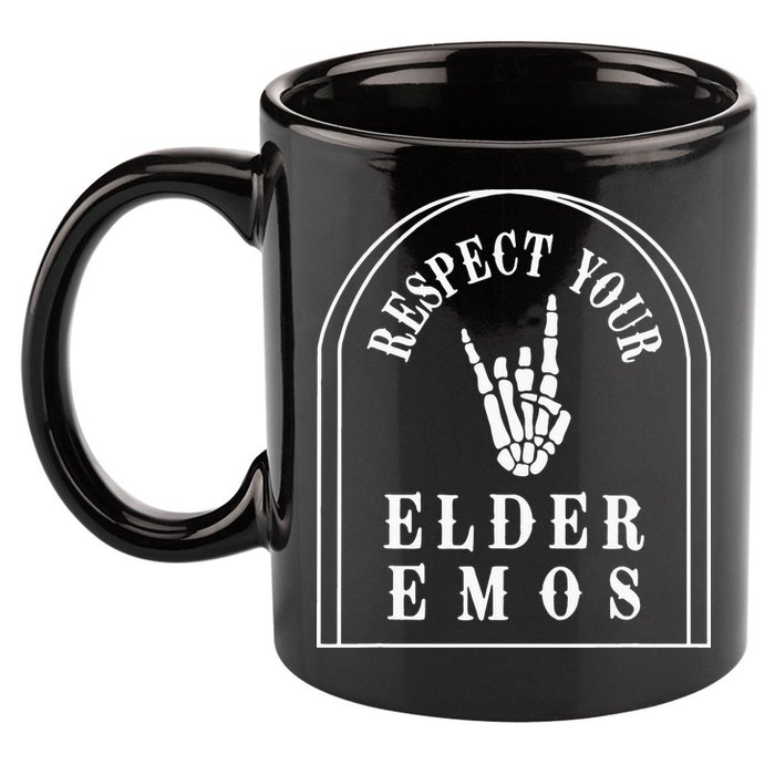 Respect Your Elder Emos 11oz C Handle Ceramic Mug