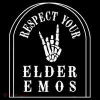 Respect Your Elder Emos Drawstring Bag