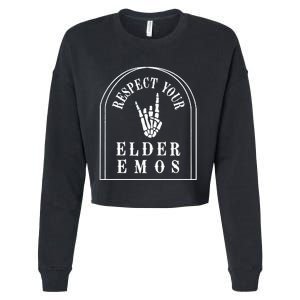 Respect Your Elder Emos Cropped Pullover Crew