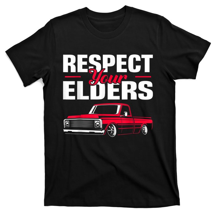 Respect Your Elders Classic Lowrider C10 Vintage Truck T-Shirt