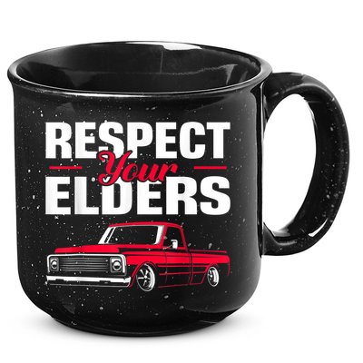 Respect Your Elders Classic Lowrider C10 Vintage Truck 15oz Campfire Ceramic Mug