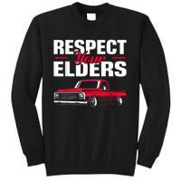 Respect Your Elders Classic Lowrider C10 Vintage Truck Tall Sweatshirt