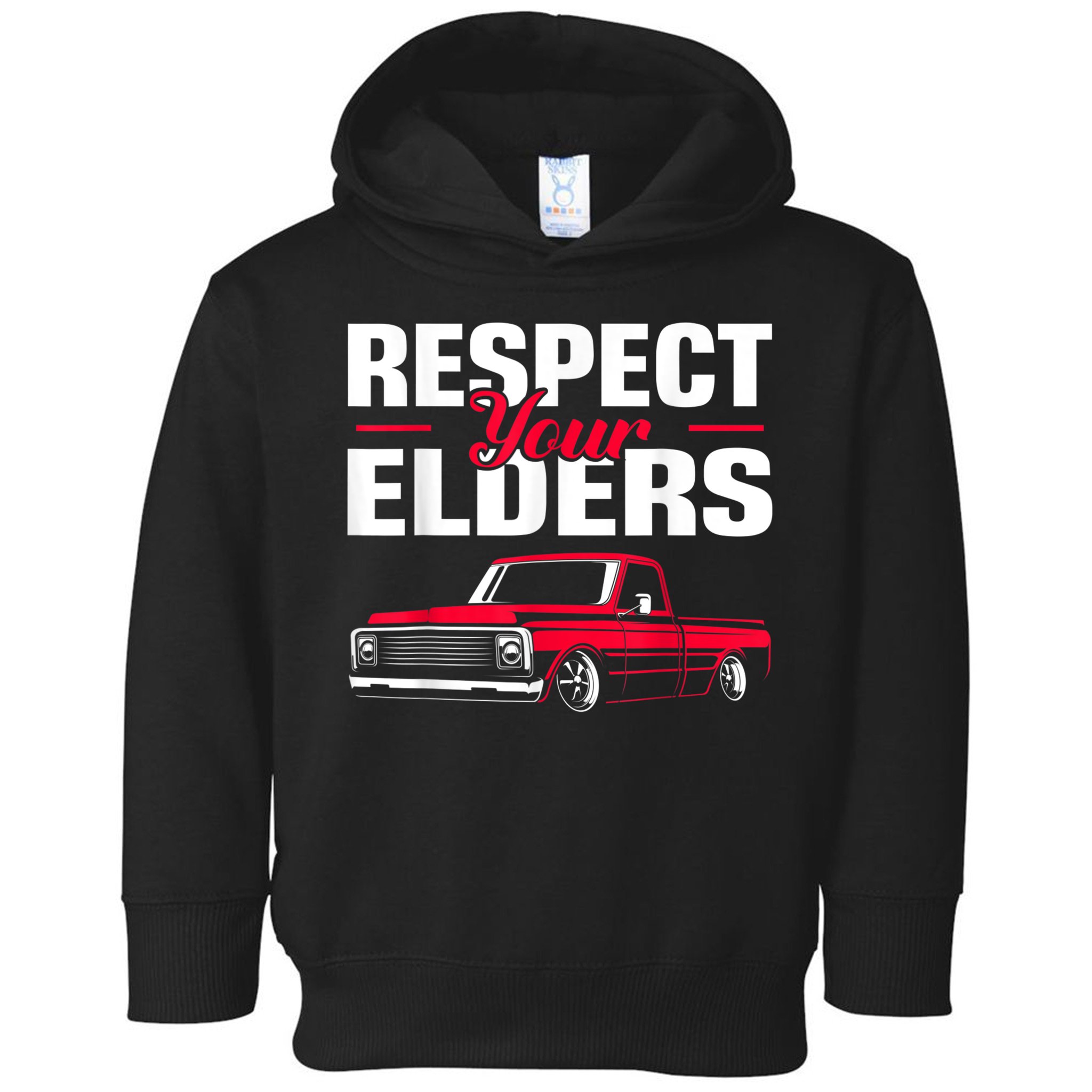 Respect Your Elders Classic Lowrider C10 Vintage Truck Toddler Hoodie
