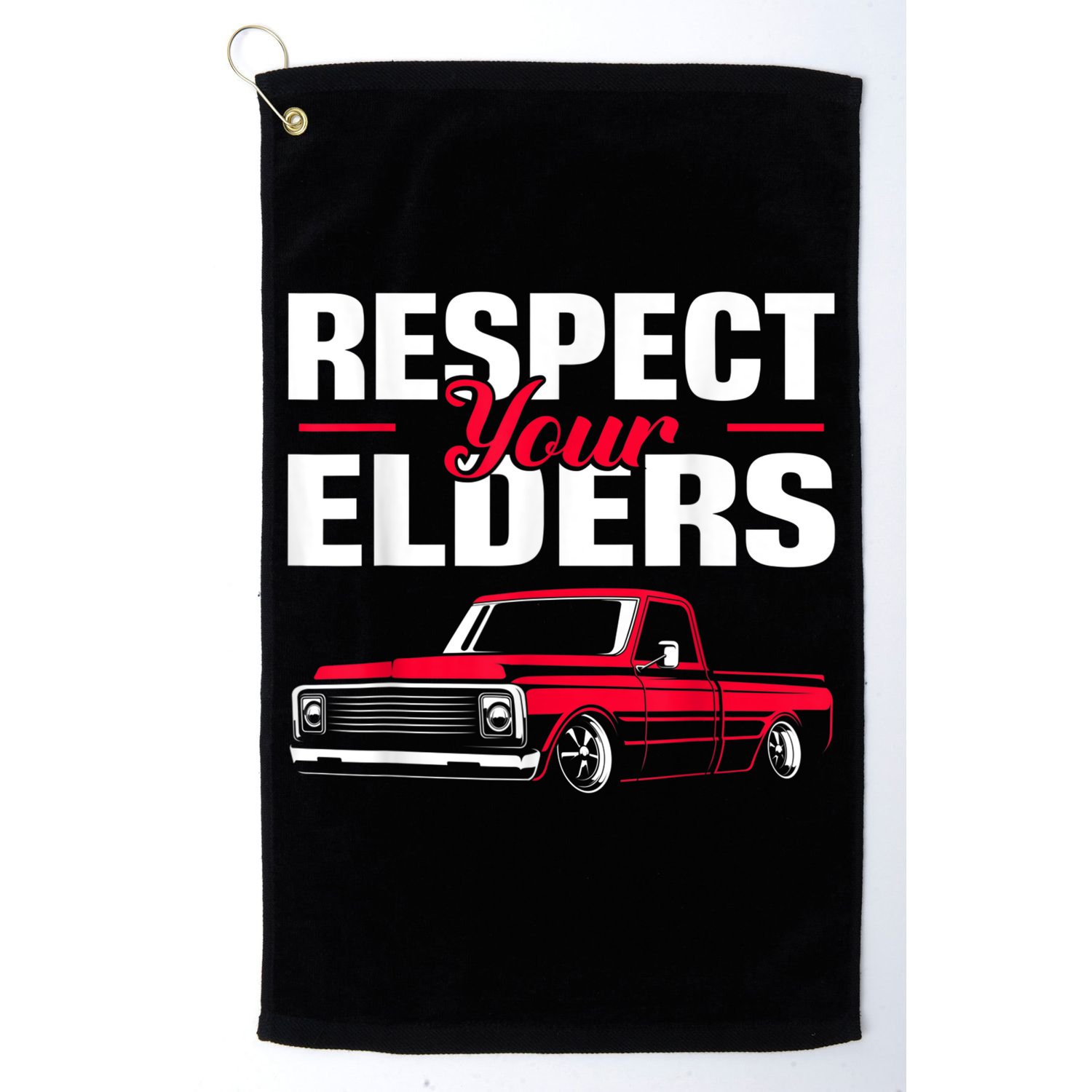 Respect Your Elders Classic Lowrider C10 Vintage Truck Golf Towel