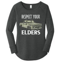 Respect Your Elders Funny Classic Pickup Truck Lovers Women's Perfect Tri Tunic Long Sleeve Shirt