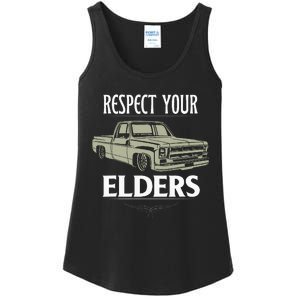 Respect Your Elders Funny Classic Pickup Truck Lovers Ladies Essential Tank