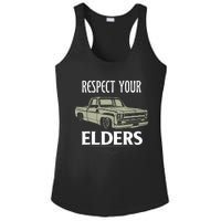 Respect Your Elders Funny Classic Pickup Truck Lovers Ladies PosiCharge Competitor Racerback Tank