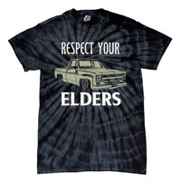 Respect Your Elders Funny Classic Pickup Truck Lovers Tie-Dye T-Shirt