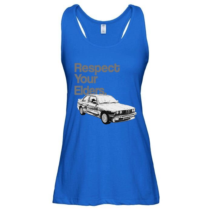 Respect Your Elders Vintage Euro E Thirty Ladies Essential Flowy Tank