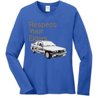 Respect Your Elders Vintage Euro E Thirty Ladies Long Sleeve Shirt