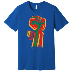 Raise Your Fist For Juneteenth Gift Premium T-Shirt