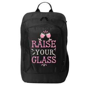 Raise Your Glass Print Party Cheers City Backpack