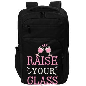 Raise Your Glass Print Party Cheers Impact Tech Backpack