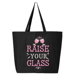 Raise Your Glass Print Party Cheers 25L Jumbo Tote