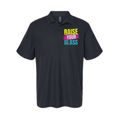 Raise Your Glass Softstyle Adult Sport Polo