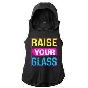 Raise Your Glass Concert Ladies PosiCharge Tri-Blend Wicking Draft Hoodie Tank